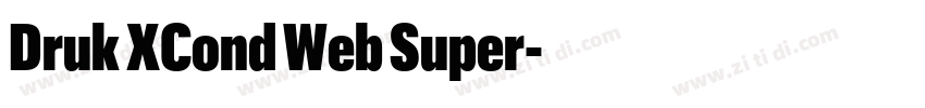 Druk XCond Web Super字体转换